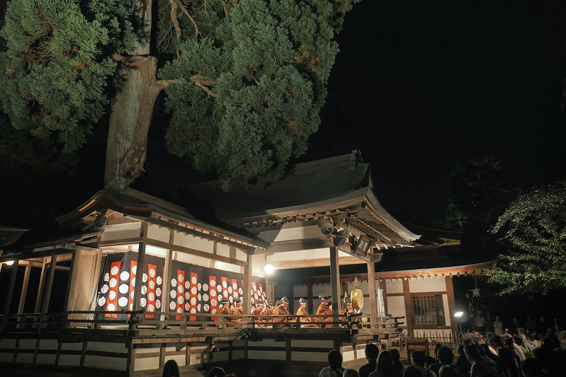 Noh stage performance