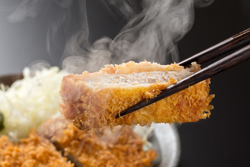Freshly cooked Katsudon