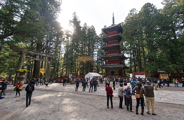 Torii and pagoda