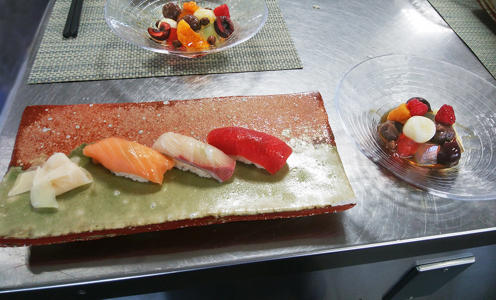 The mouthwatering output!