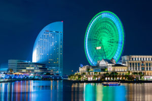 Minato Mirai 21 at night 