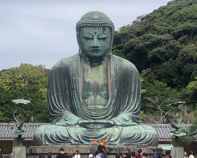 Giant Standing Buddha in Kamakura